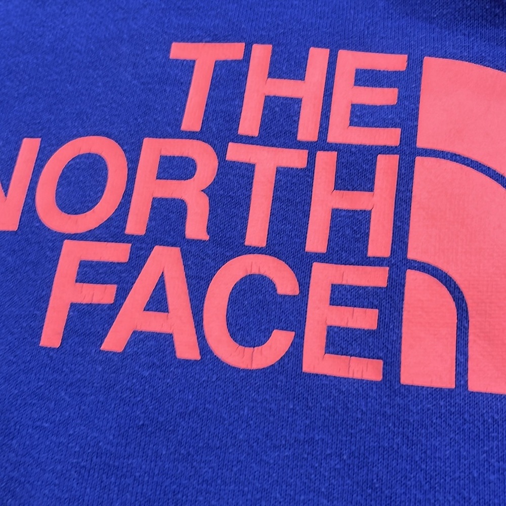 The North Face Cotton Hoodie in blue/orange. XL - Picture 7 of 7